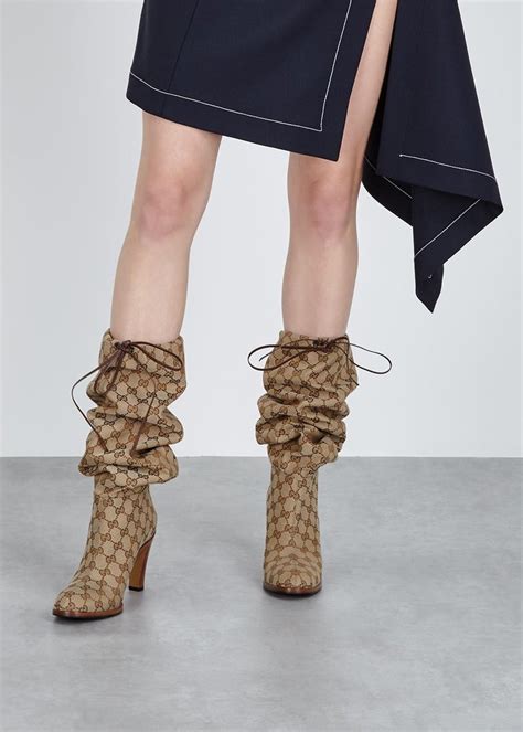 long gucci boots|gucci monogram thigh high boots.